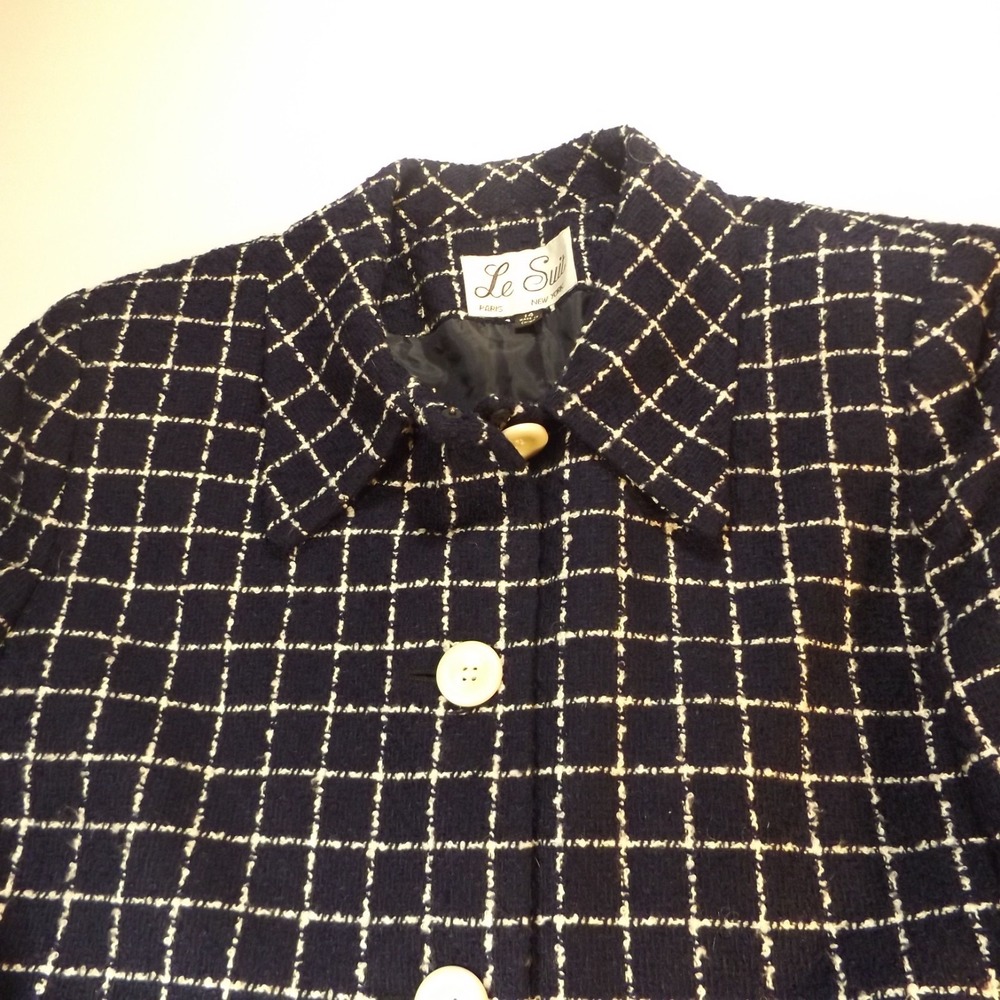 LeSuit Women's Tailored Single-Breasted Navy Blazer, Size 14
